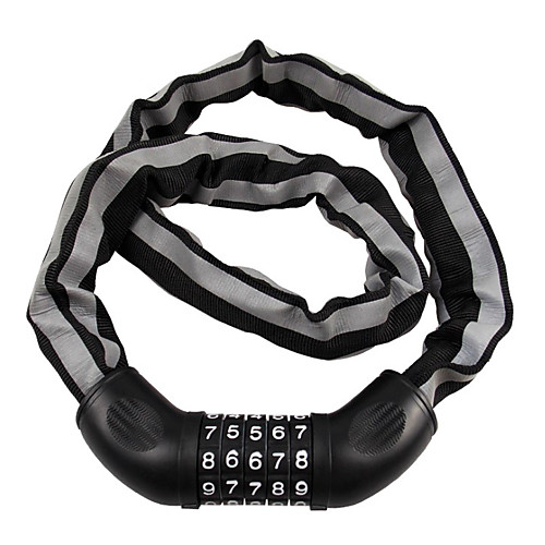 

Bike Locks Durable Anti Theft Safety Convenient For Road Bike Mountain Bike MTB Folding Bike Fixed Gear Bike Cycling Bicycle Metalic Black
