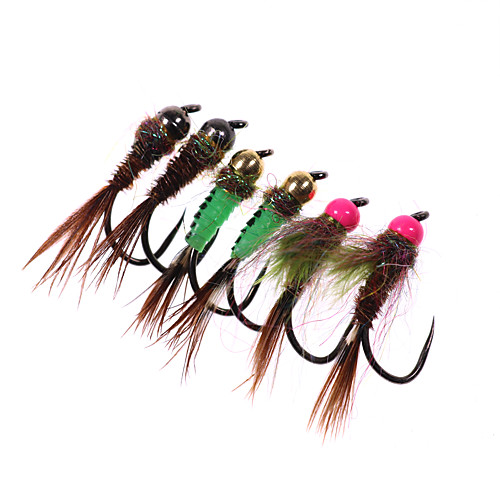 

4 pcs Fishing Lures Flies Fast Sinking Bass Trout Pike Fly Fishing Freshwater Fishing