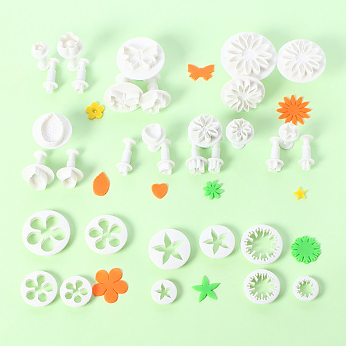 

Baking Tools 33 Pieces Fondant Plastic Spring Biscuit Mould