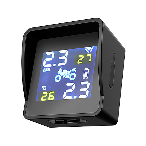 

Motorcycle Tire Pressure Monitoring System for All years Gauge High temperature alarm