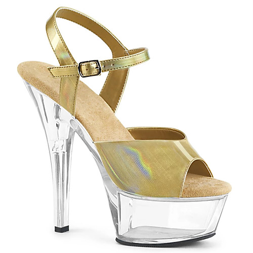 

Women's Sandals Heel Sandals Stiletto Heel Peep Toe British Office & Career PU Solid Colored White Red Orange