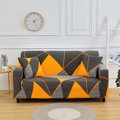 

Sofa Cover Couch Cover Furniture Protector Solid Color Soft Stretch Sofa Slipcover Super Strechable Cover Fit for Armchair/ Loveseat/ Three Seater/ Four Seater/ L Shape Sofa Easy to Install & Care (F