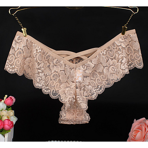 

Women's Lace G-strings & Thongs Panties Low Waist 1 PC Blue M