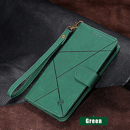 

Case For Apple iPhone 11 / iPhone 11 Pro / iPhone 11 Pro Max Wallet / Card Holder / with Stand Full Body Cases Solid Colored / Geometric Pattern PU Leather for iPhone XS MAX XS XR X 8 PLUS 7 PLUS 6S