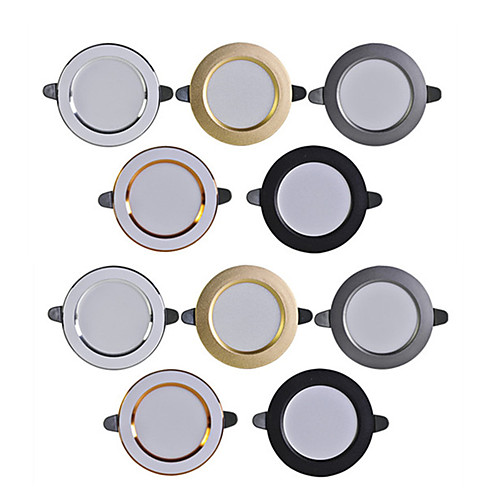 

10pcs Downlight 3W Spot Led Lights 3000k 4500K 6000K AC 220V-240V led Downlight Kitchen Living Room Indoor Recessed Lighting