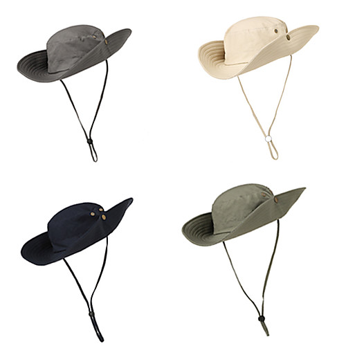 

Adults Wide Brim Sun Hat Bucket Hat UV Protection Protective Safety Personal Protection Spring, Fall, Winter, Summer Nylon Hat for Fishing Outdoor / Women's / Men's / Solid Colored