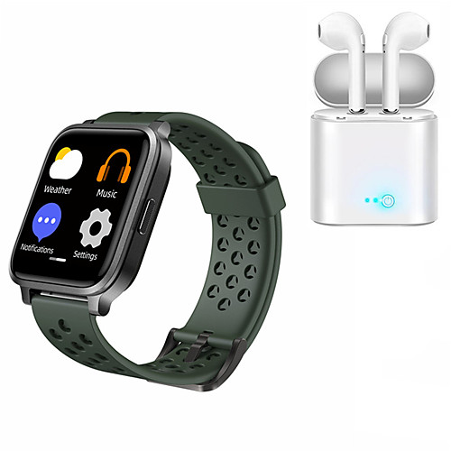 

X3 Smartwatch Bluetooth Fitness Tracker Support Heart Rate/ Blood Pressure Measurement for Samsung/ Iphone/ Android Phones, with TWS Wireless Headphones