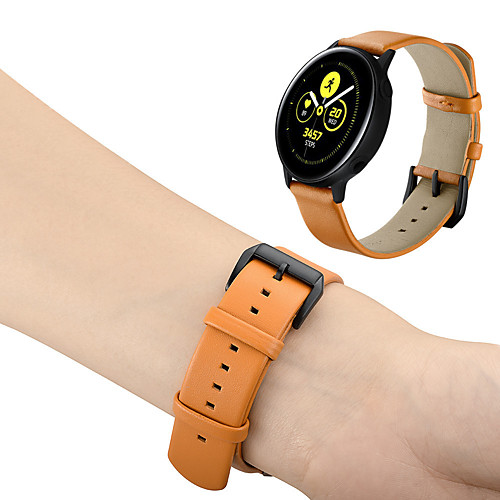 

20mm Genuine Leather Starp for Samsung Galaxy Watch 42mm Samsung Galaxy Classic Buckle Wrist Strap