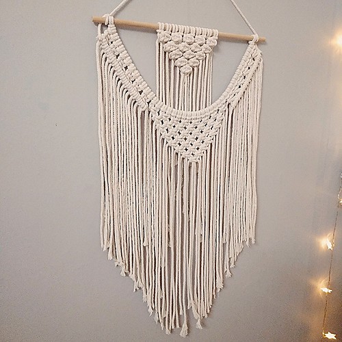 

Boho Hand Woven Macrame Wall Tapestry Bohemian Boho Art Decor Blanket Curtain Hanging Home Bedroom Living Room Decoration Nordic Handmade Tassel Cotton