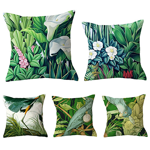 

Set of 5 Throw Pillow Simple Classic 4545 cm