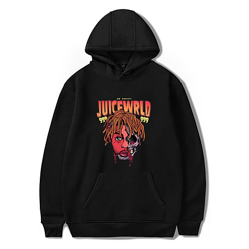 

Inspired by Cosplay Juice Wrld Cosplay Costume Hoodie Pure Cotton Print Printing Hoodie For Men's / Women's