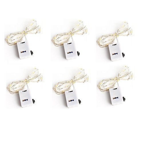 

6pcs 3Mode 20Led Light Strings Christmas Wedding Party Decoration LED String Fairy Lights