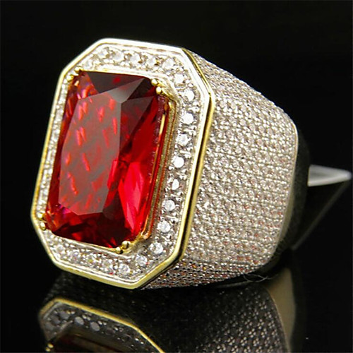

Band Ring Classic Gold Gold Plated Imitation Diamond Flower Stylish 1pc 8 9 10 11 12 / Men's