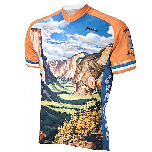 

21Grams Men's Short Sleeve Cycling Jersey Summer Spandex Polyester OrangeWhite Solid Color Bike Jersey Top Mountain Bike MTB Road Bike Cycling UV Resistant Quick Dry Breathable Sports Clothing