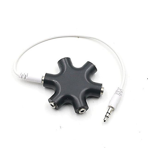 

Voice Share Earphone Adapter 3.5mm Hexagon Audio distributor Headphone Splitter Extension Cord 3.5 jack Audio adapter