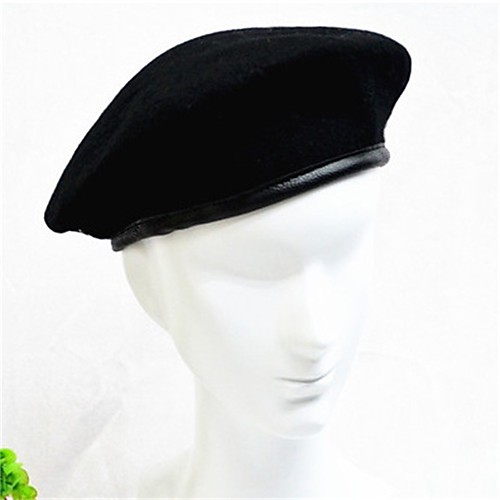 

Women's Beret Hat Daily Vacation Solid Colored Hat