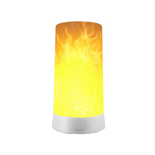 

LED Flame Effect Light USB Rechargeable Flame Table Lamp Waterproof Flame Light with Magnetic Base for Festival