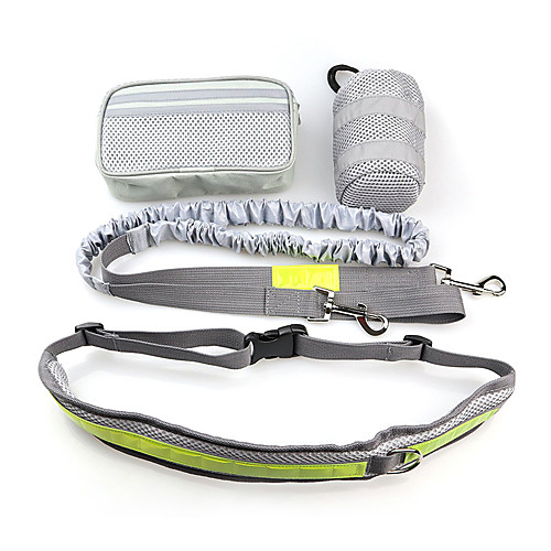 

Dog Outfits Leash Training Portable Trainer Adjustable Size Running For Dog / Cat Decoration Solid Colored Polyester Shiba Inu Pug Bichon Frise Schnauzer Pekingese Shih Tzu Black Gray