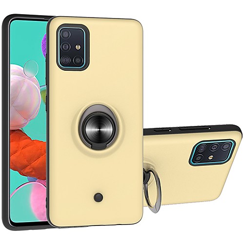 

Case For Samsung Galaxy A10/Galaxy A30/Galaxy A50 Two-in-one Ring Holder Gyro decompression Back Cover Solid Colored TPU / PC For Galaxy A51/A71/A20/A40/A30S/A50S/M10/A60