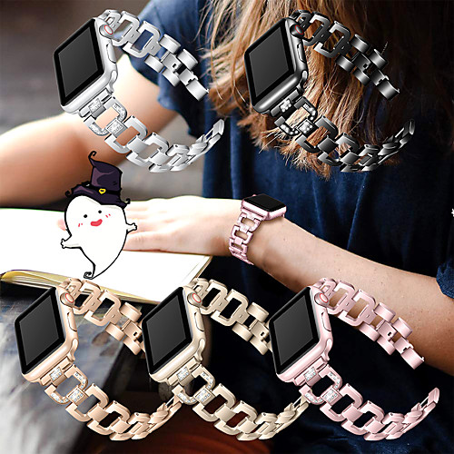 

Stainless Steel Strap for Apple Watch Band Rhinestone Diamond Band 38/40 42/44mm for Apple Watch Series 5 4 3 2 1