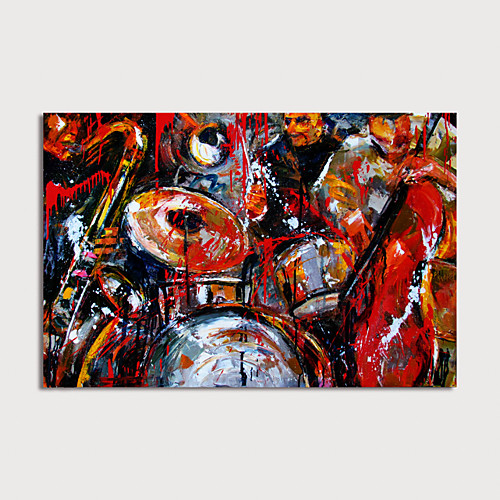 

Oil Painting Hand Painted Horizontal Abstract Modern Stretched Canvas
