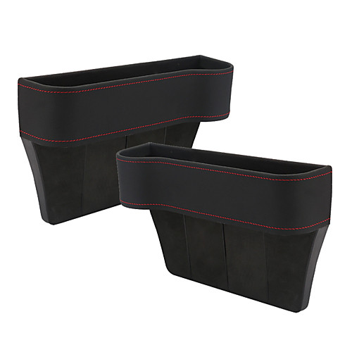 

1 pair PU Seat Crevice Storage Box Bag Space storage box Seat Pocket for Wallet Phone Coins Cigarette Keys Cards For Universal