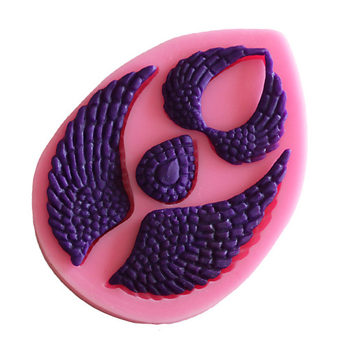 

DIY Silicone Cake Wing Cake Decoration Fondant Mold Baking Tool 1pcs