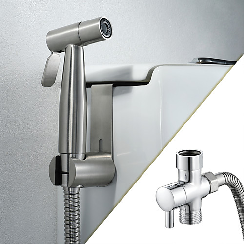 

Bidet Faucet BrushedToilet Handheld bidet Sprayer Self-Cleaning Contemporary