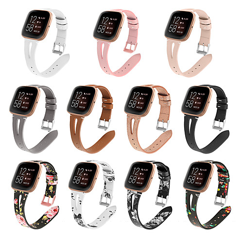 

Fashion Watch Replacement Watch Band for Fitbit Versa 2 Ture Leather Wrist Strap