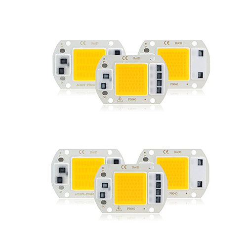 

6pcs COB LED Chip AC 220V 30W No Need Driver Smart IC Led Lamp Bulb For Diy Spotlight Flood lighting