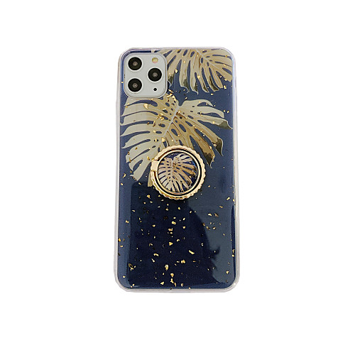 

Case For Apple iPhone 11 / iPhone 11 Pro / iPhone 11 Pro Max Ring Holder / Pattern Back Cover Tree Rubber / Metal