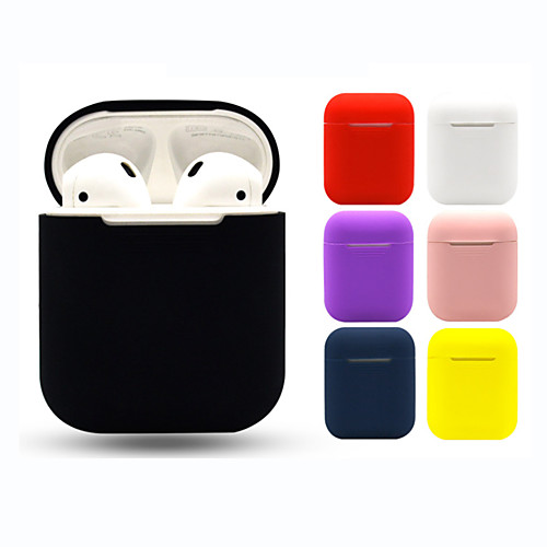 

Headphone Carry Bag Simple Style Apple Airpods 2 Shockproof Scratch-proof Silicon Rubber