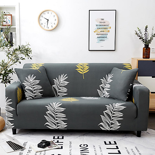 

Sofa Cover Couch Cover Furniture Protector Soft Stretch Sofa Slipcover Super Strechable Plant Print Cover Fit Armchair/Loveseat/Three Seater/Four Seater/L shaped sofa