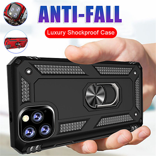 

Case For Apple iPhone 11 / iPhone 11 Pro / iPhone 11 Pro Max Shockproof / Ring Holder Back Cover Armor Silica Gel / PC