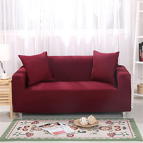 

Stretch Slipcovers Pure Color Dustproof Sofa Cover Super Soft Fabric Couch Cover Fit for Armchair/Loveseat/Three Seater/Four Seater/Sectional sofa(You will Get 1 Throw Pillow Case as free Gift)