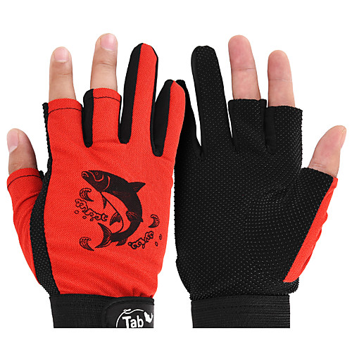 

Fishing Gloves Half Finger Sea Fishing Non Slip Silicone Lycra Winter / Fly Fishing / Bait Casting / Ice Fishing