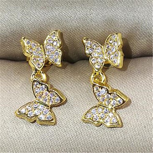 

Women's Drop Earrings Classic Fashion Stylish Imitation Diamond Earrings Jewelry Rose Gold / Silver / Gold For Gift Festival 1 Pair