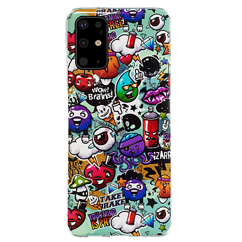 

Case For Samsung Galaxy S9 / S9 Plus / Galaxy A7(2018) Glow in the Dark / Pattern Back Cover Animal / Cartoon TPU