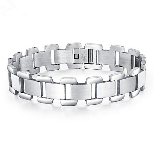 

Men's Chain Bracelet Classic Fashion Fashion Titanium Steel Bracelet Jewelry Silver For Party Evening Gift