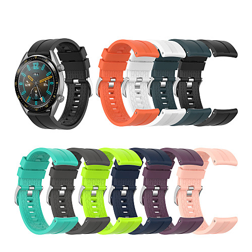 

Watch Band for Huawei Watch GT / Huawei Watch GT Active / Huawei Watch GT2 46mm Huawei Classic Buckle Silicone Wrist Strap