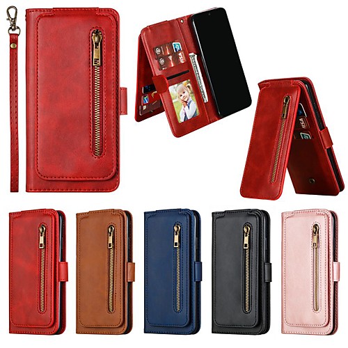 

Case For Xiaomi Mi CC9e / Mi 9T Pro / Redmi Note 8 Pro Wallet / Card Holder / Shockproof Full Body Cases Solid Colored PU Leather Case For Redmi Note 7 Pro / Redmi 8A / Redmi 7A