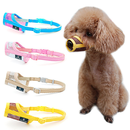

Dog Muzzle Mask Solid Colored Leisure Cute Sports Casual / Daily Dog Clothes Puppy Clothes Dog Outfits Breathable Blue Pink Gray Costume for Girl and Boy Dog Net XS S M L XL XXL