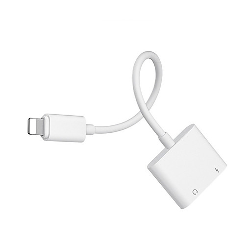 

Phone Adapter For iPhone XS MAX XR X 7 8 Plus 3.5mm Jack Dual Lighting Earphone Audio Adapter 2 in 1 Aux Cable Splitter