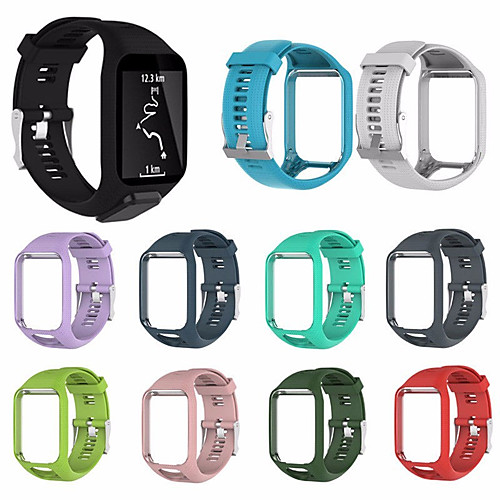 

Watch Band for TomTom Golfer 2 / TomTom Spark 3 / TomTom Runner 2 TomTom Sport Band / Classic Buckle / Modern Buckle Silicone Wrist Strap