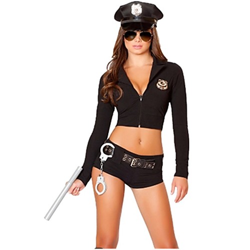 

Police Uniforms Adults' Women's Pants Outfits For Tactel Masquerade Pants Zentai