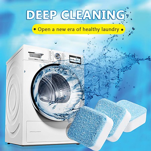 

6 Tab Washing Machine Cleaner Washer Cleaning Detergent Effervescent Tablet Cleaner Washing Machine Home Cleaning Tools