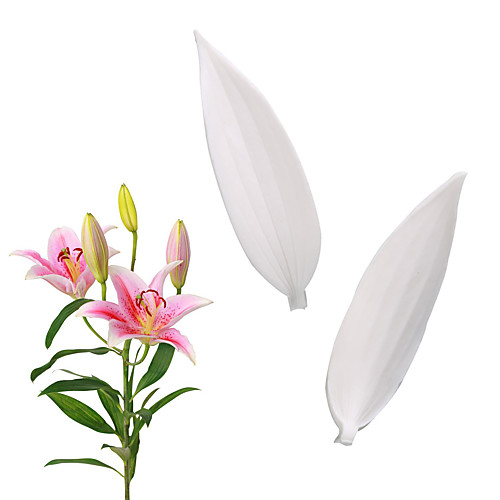 

Simulation flower lily leaf mold fondant cake silicone mold home baking tools