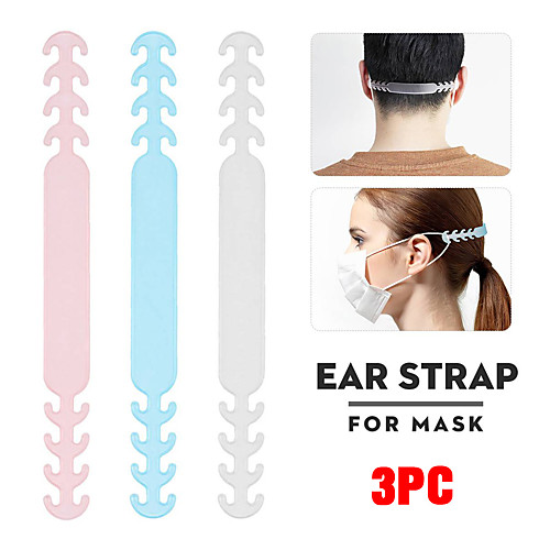 

3PC Mask Hanging Buckle Relieving Ear Pain Anti-Slip Mask Ear Grips Extension Hook Adjustable Four Gear