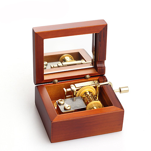 

Music Box Wooden Music Box Antique Music Box Vintage Retro Sweet Special Phonograph Retro Creative Sound Novelty Unique Wooden Metalic Women's Boys' Girls' Kid's Adults Graduation Gifts Toy Gift