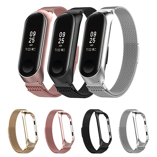 

Watch Band for Mi Band 3 / Xiaomi Mi Band 4 Xiaomi Milanese Loop Stainless Steel Wrist Strap